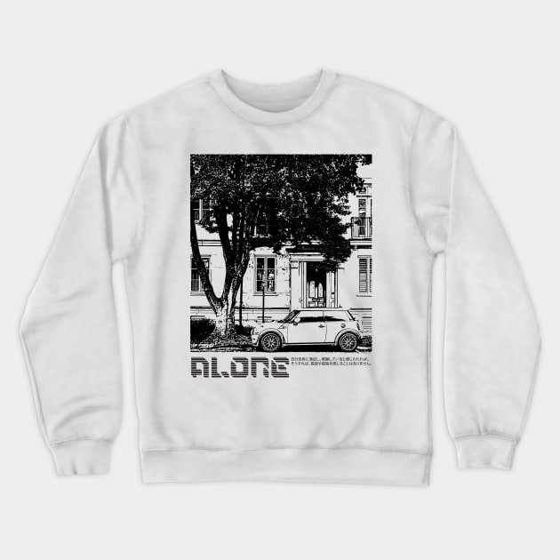 House & car in Sketch Japanese Style Crewneck Sweatshirt by Kaminari Studio